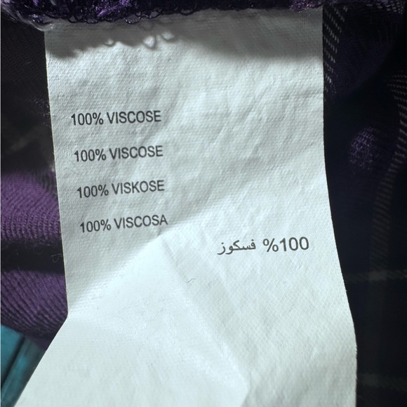 Pennington's DC Purple Plaid Button Down Shirt Size 3x - Picture 10 of 11